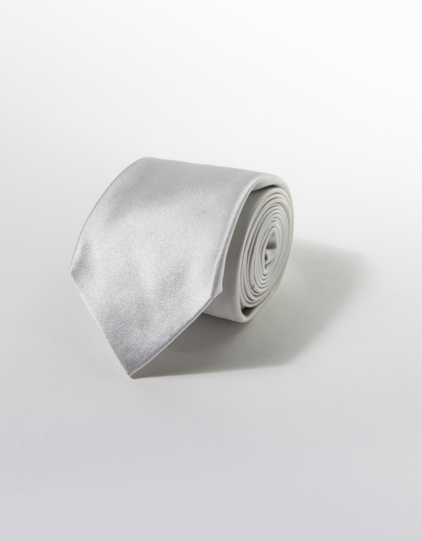 Patrick Hellmann Collection Silver Tie 100% Silk image